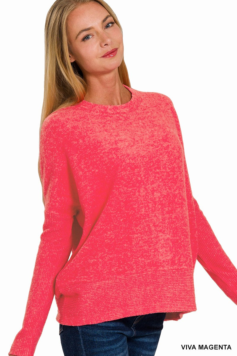 Ribbed Dolman Sleeve