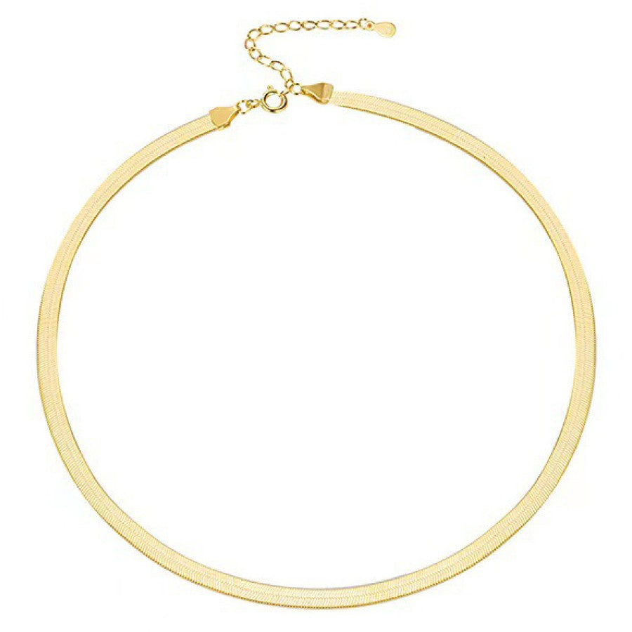 18K Gold Non-Tarnish Stainless Steel Necklace