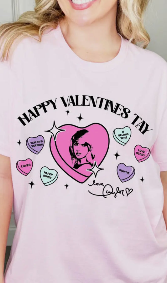 Happy Valentines Tay Graphic Tee