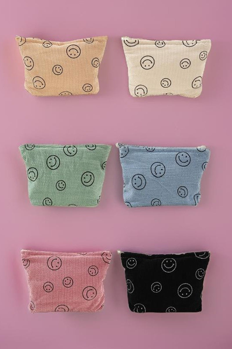Smiley Face Pouch Zipper Bag