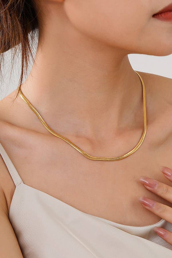STAINLESS STEEL BOX NECKLACE
