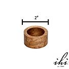 Mango Wood Round Napkin Ring