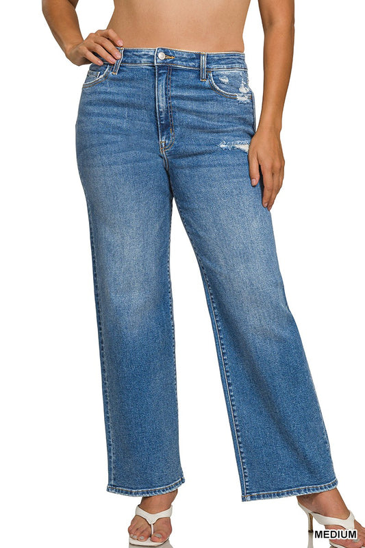 Plus High Waist Denim