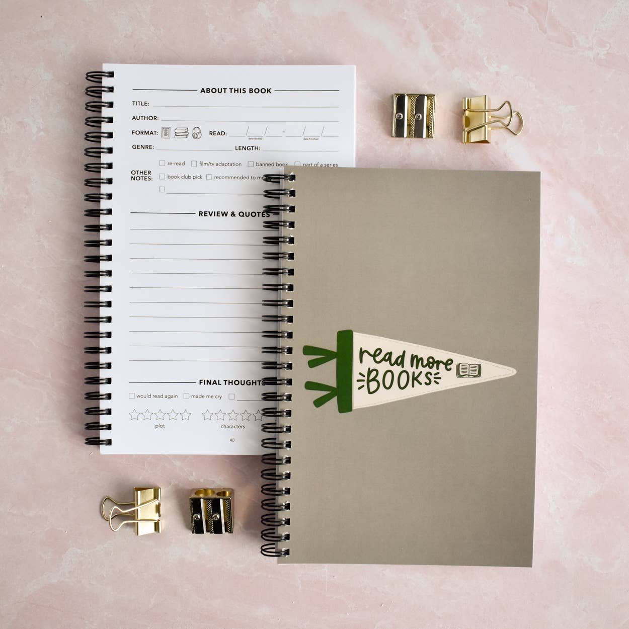 Read More Books Reading Log Journal | Book Review Tracker