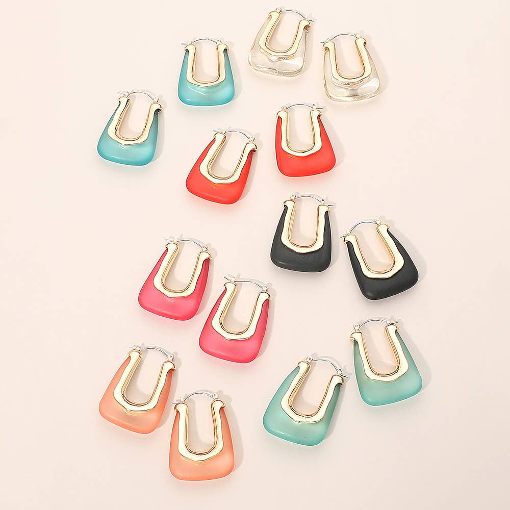 Geometric Hoop Earrings