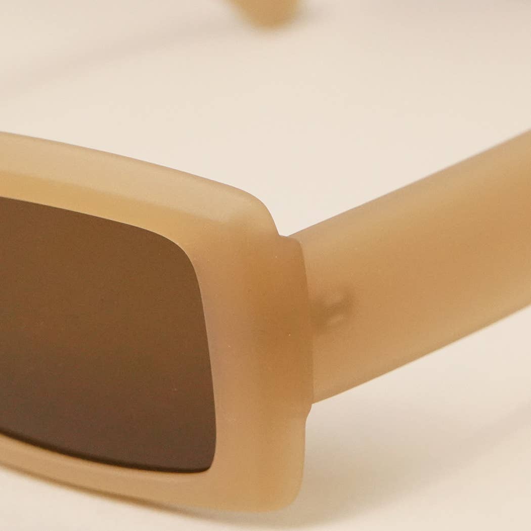 Acetate Rectangle Fashion Sunglasses