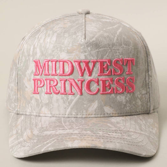 MIDWEST PRINCESS Embroidered Camo Trucker Hat