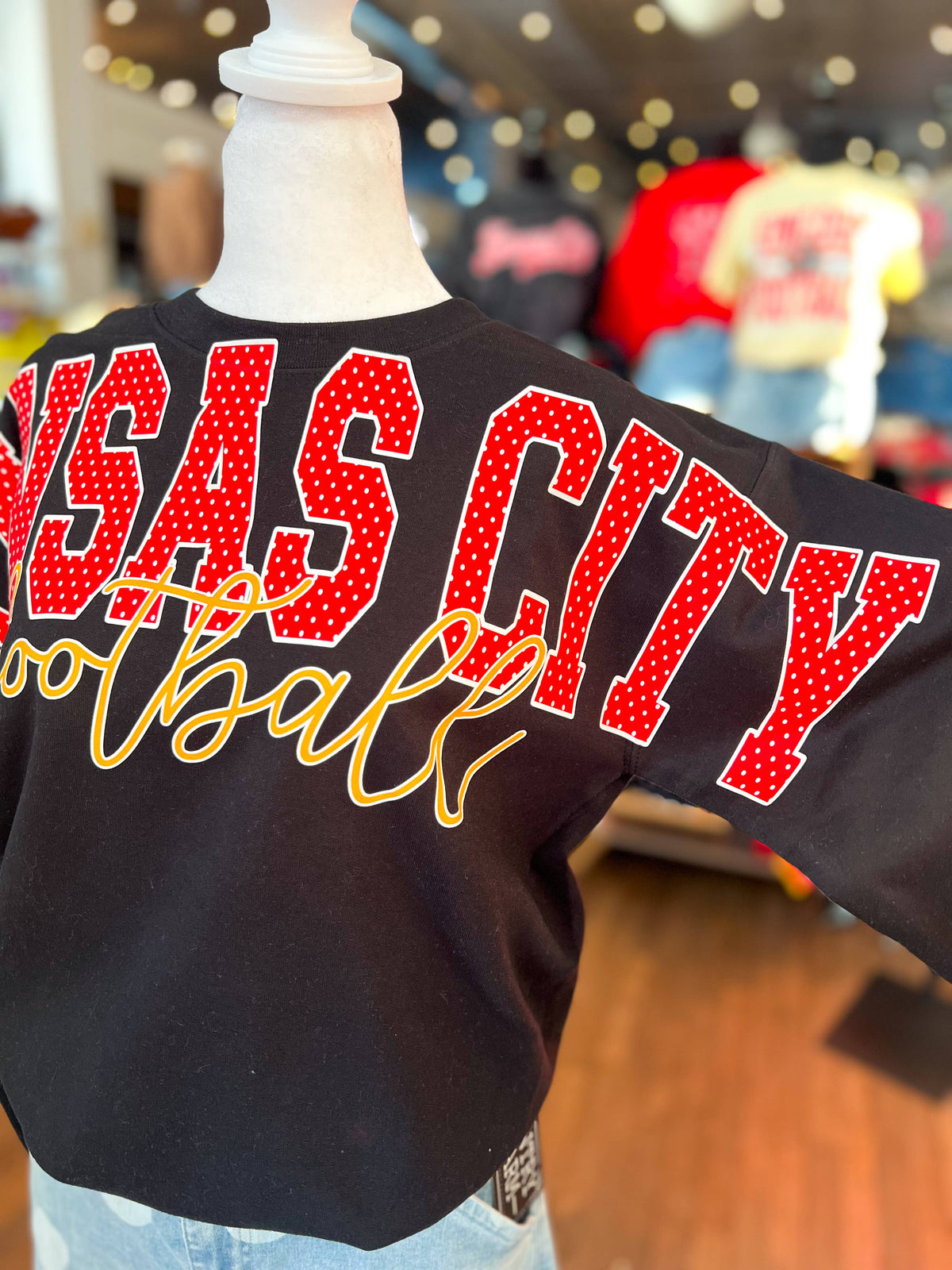 Kansas City Football Sweatshirt (Full Imprint Across Chest)