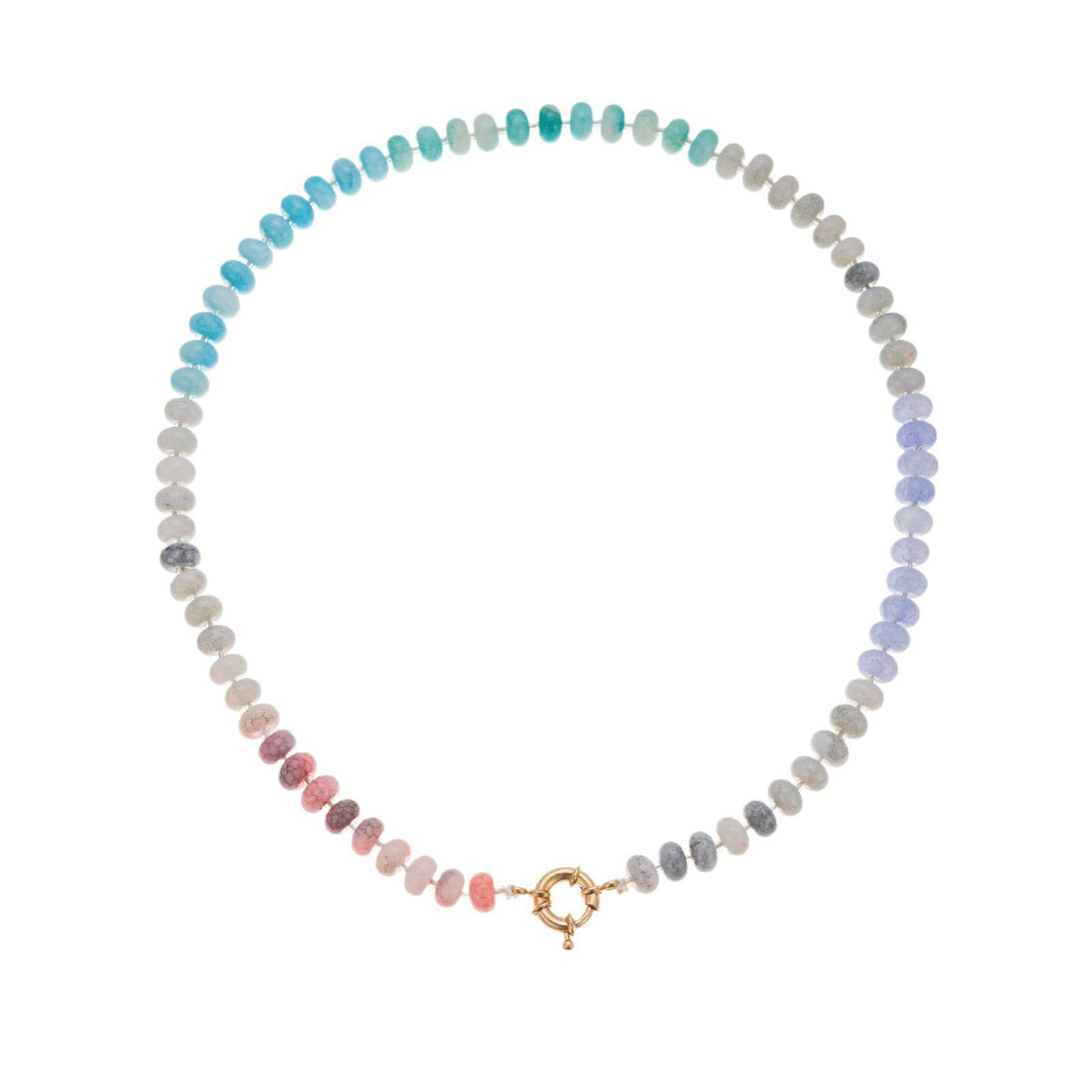 Glass Stone Mixed Necklace
