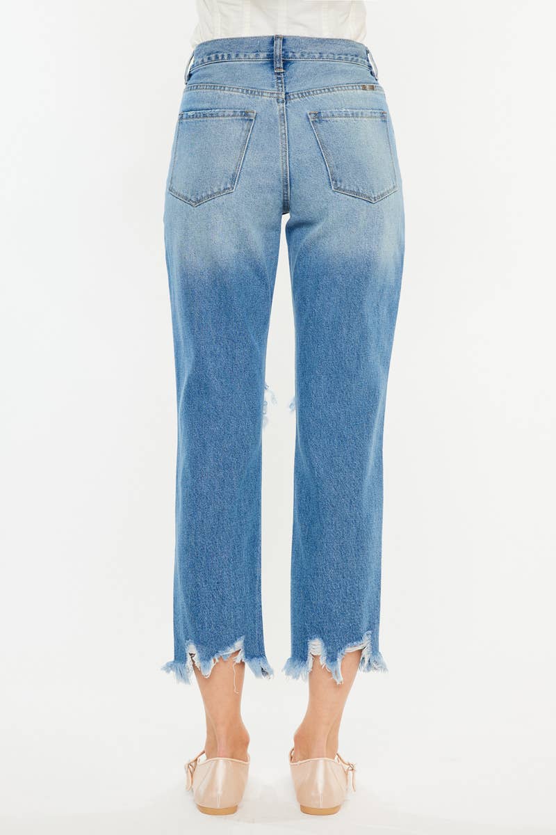 Kan Can High Rise Mom Jean Denim KC7180M