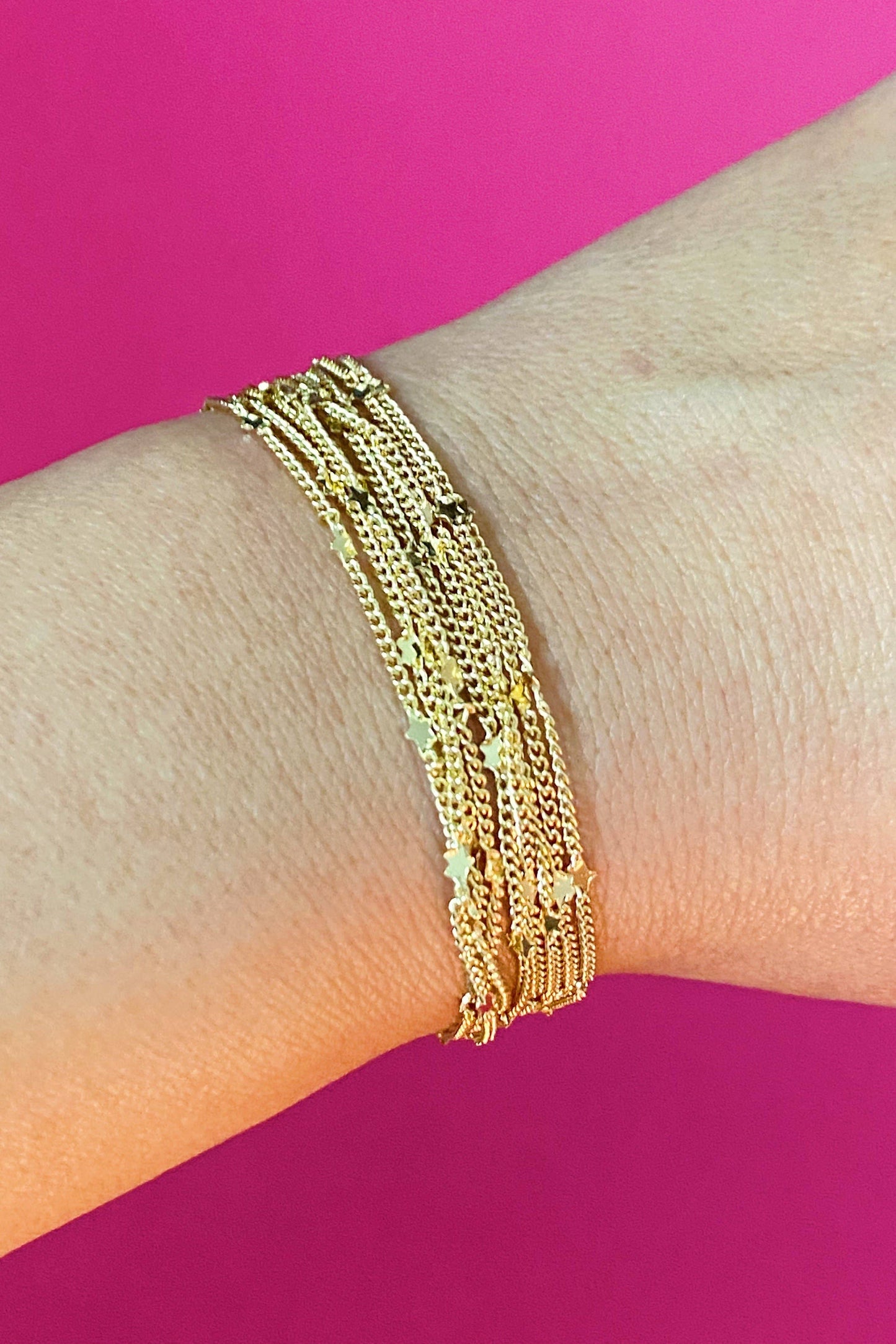 Starry Chain Necklace, Gold