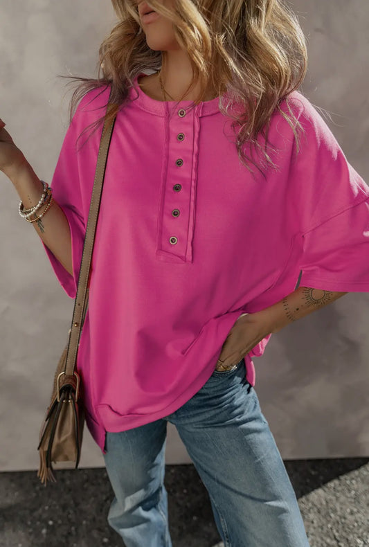 Exposed Seam Wide Tunic