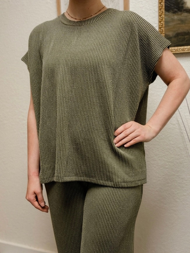 Raised Rib Top & Pant Set