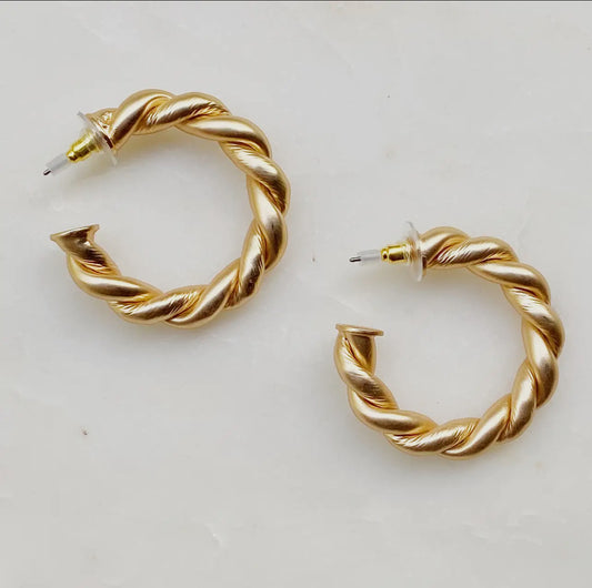 Braided Hoop Earrings