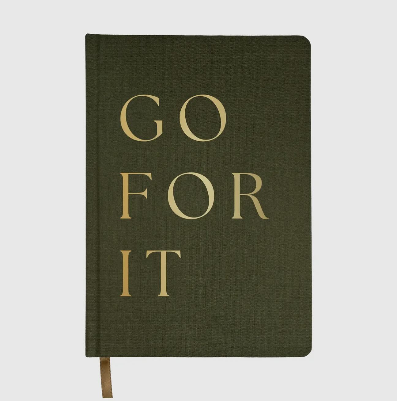 "GO FOR IT" Journal Lined Notebook