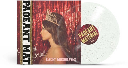 Pageant Material 10th Anniversary - Kacey Musgraves LP Vinyl Record, Clear Gold Glitter