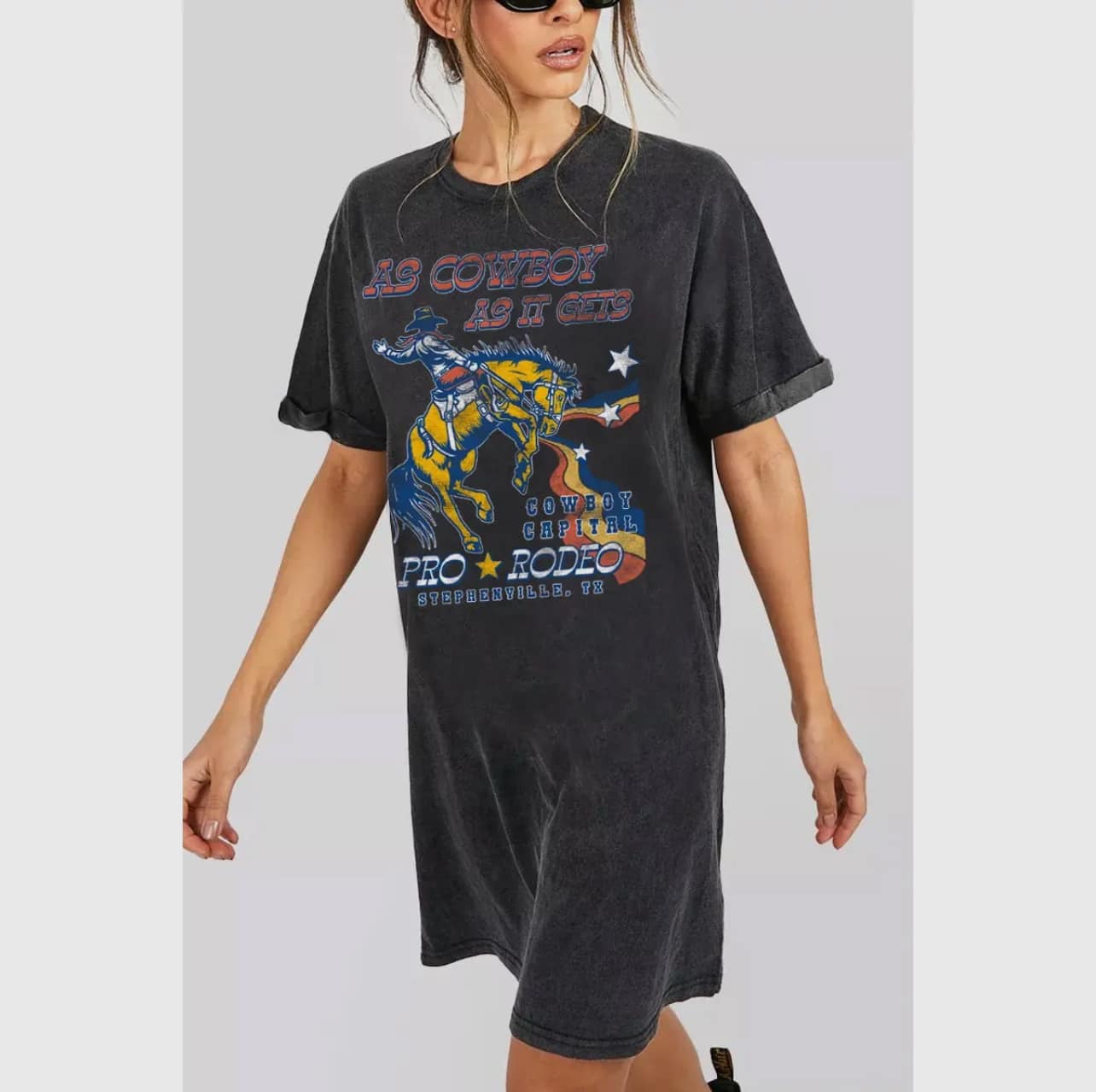 Cowboy Pro-Rodeo T-Shirt Dress