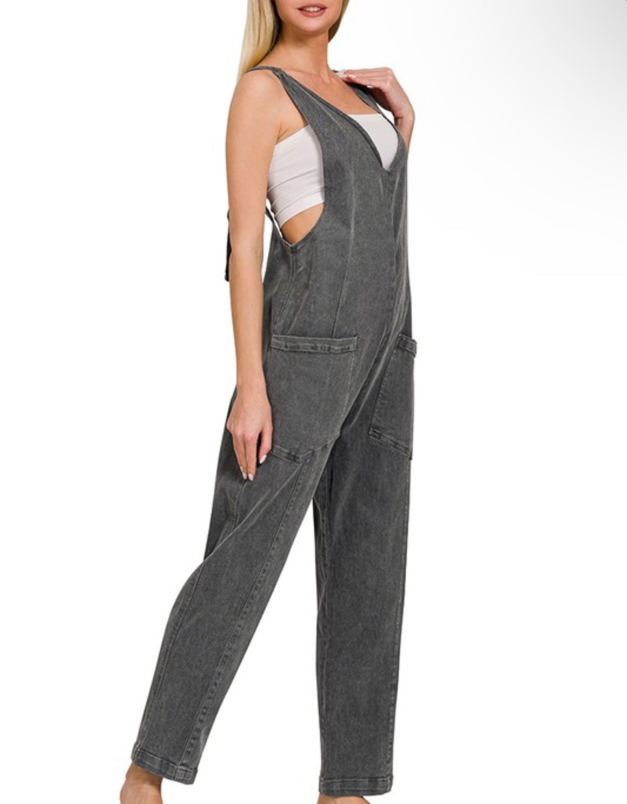 Baggy Jumpsuit with Pockets