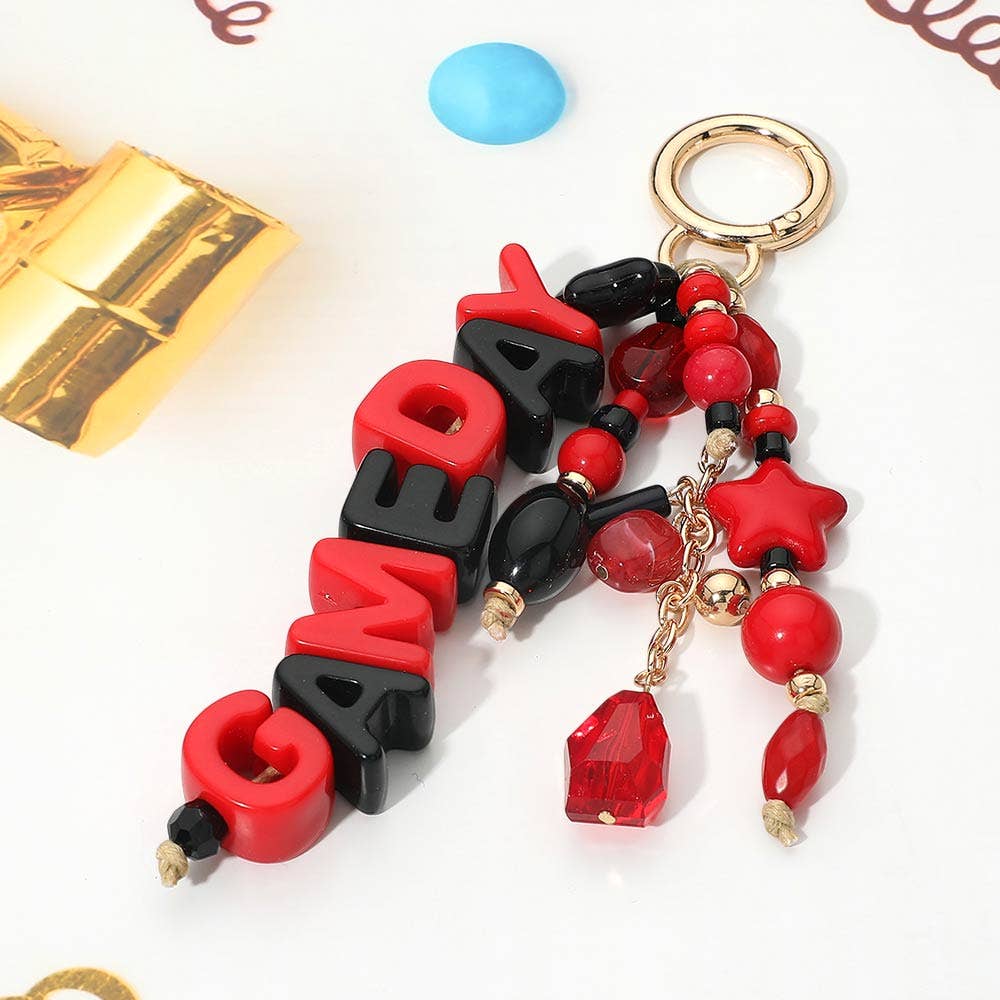 GAMEDAY Star Beads Beaded Drop Keychain Bag Charm