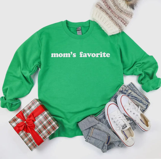 Mom's Favorite Crewneck Sweatshirt