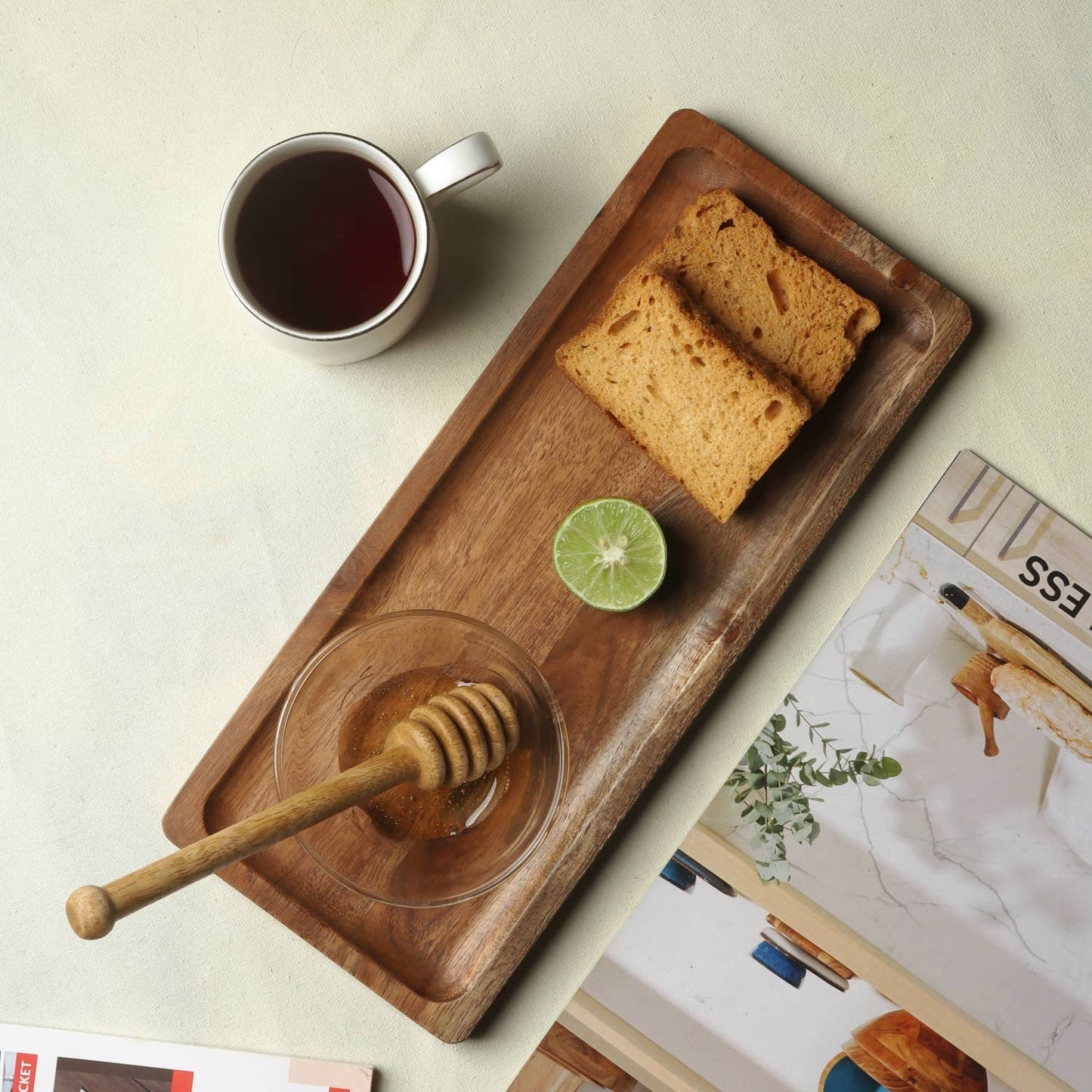 WOOD RECTANGLE TRAY