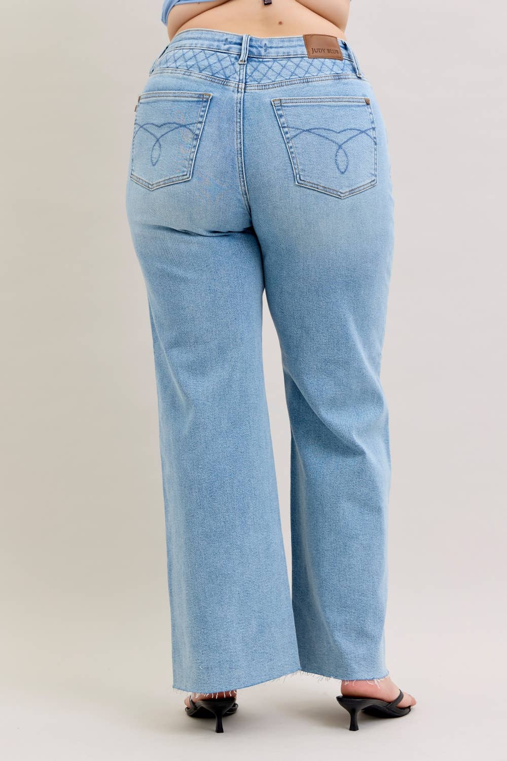 PLUS - Judy Blue High Rise Retro Wide Leg Denim