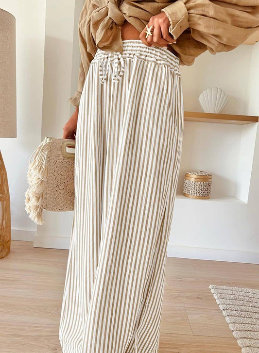 Striped Wide Leg Pants