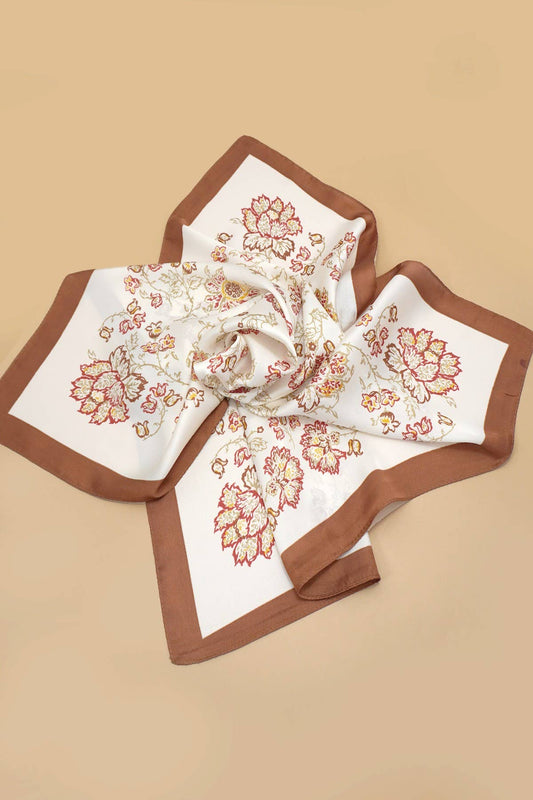 LARGE FLORAL PRINT BANDANA SCARF | 40SC699