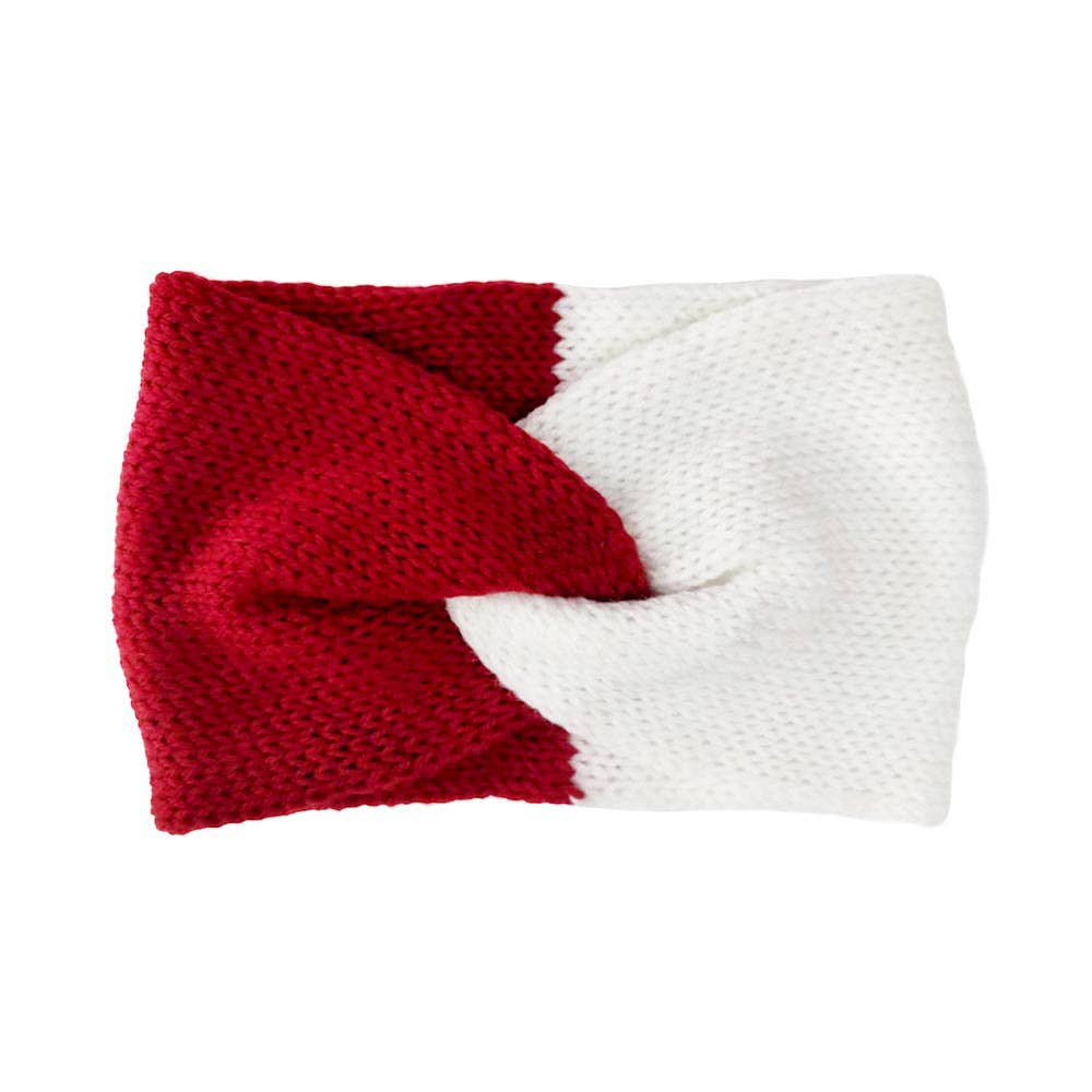 Game Day Two Tone Knit Earmuff