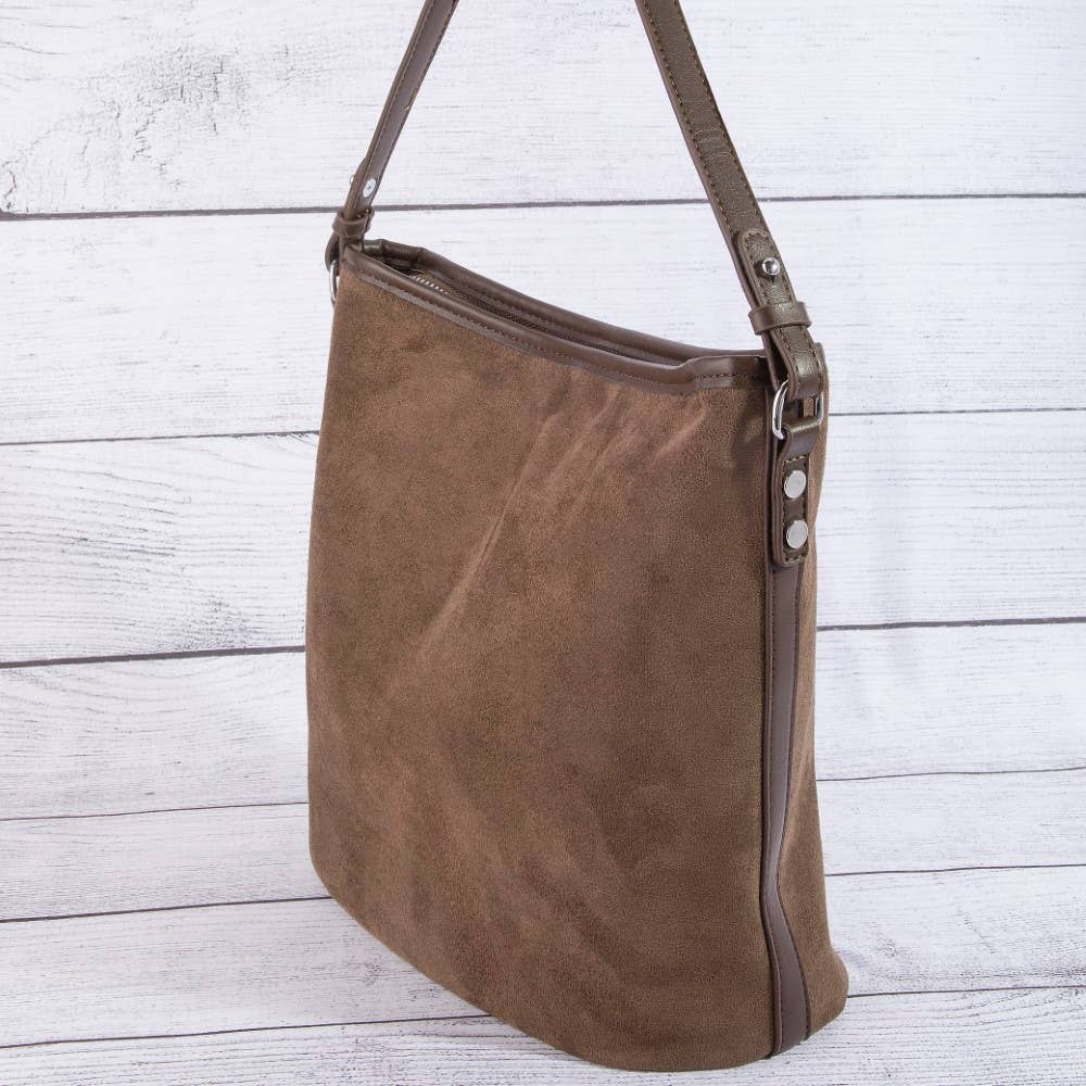 Simple Suede Square Shoulder Bag