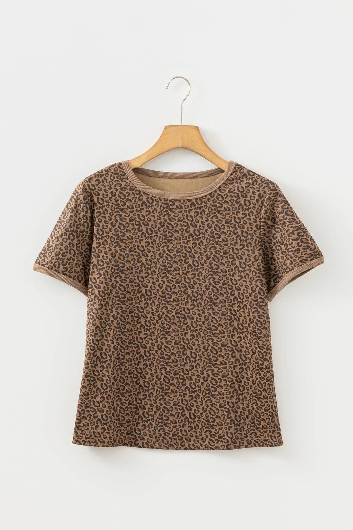 Leopard Crew Neck T Shirt