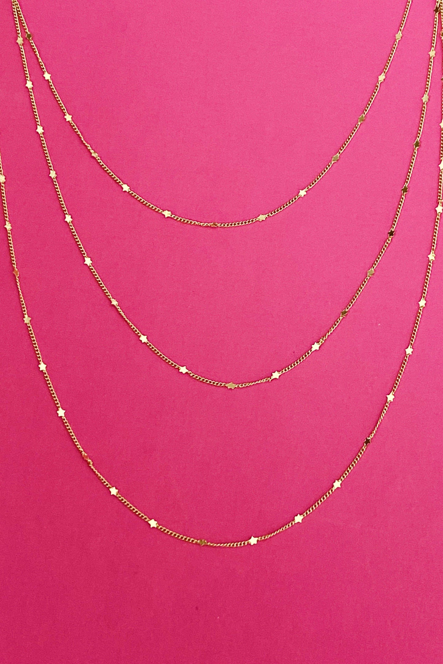 Starry Chain Necklace, Gold