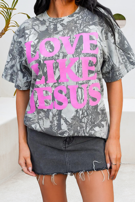 Camo LOVE LIKE JESUS Casual Tee