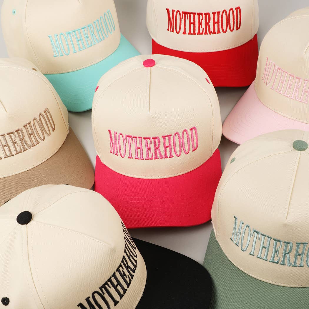 MOTHERHOOD Embroidered Two-Tone Trucker Hat