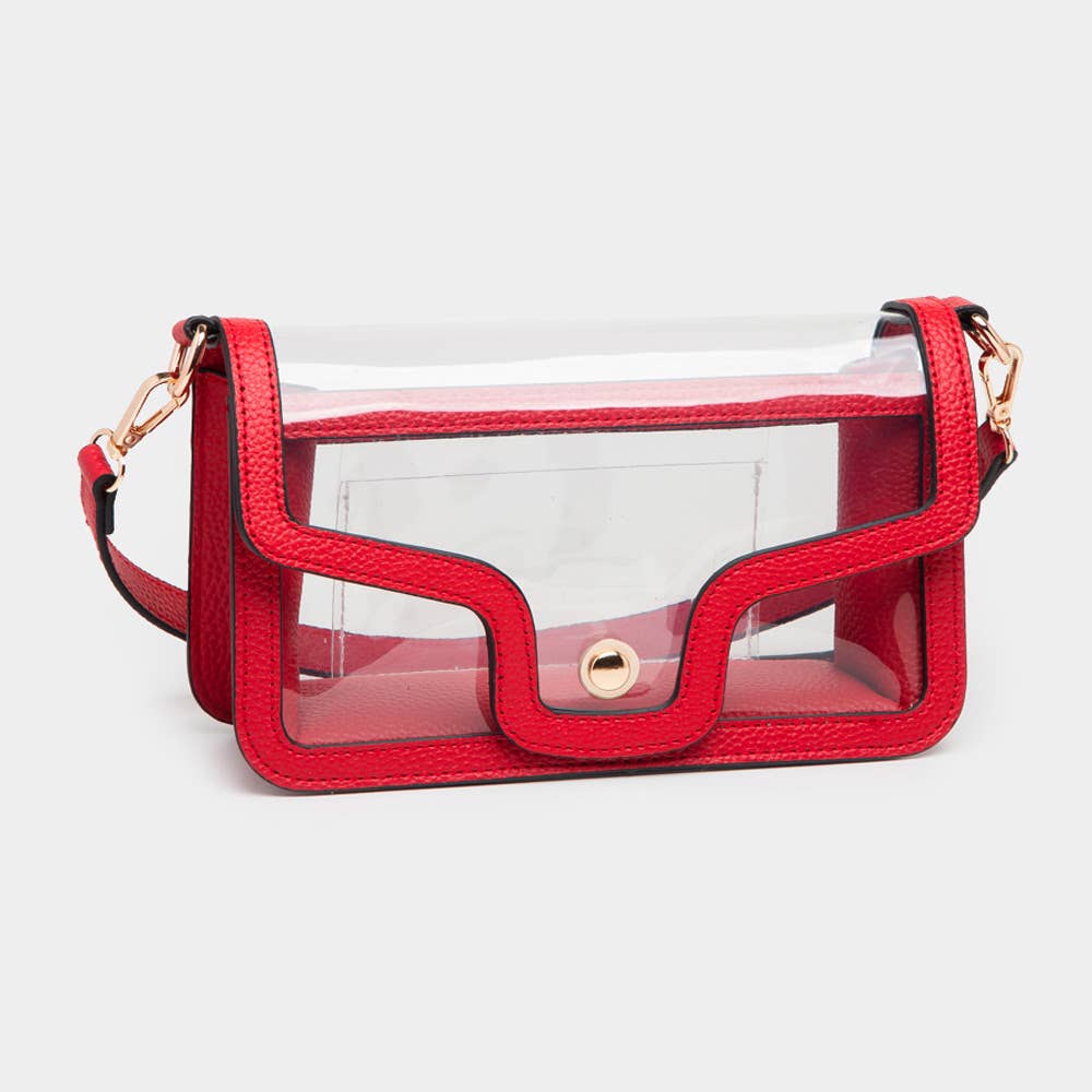 Clear Stadium Rectangle Shoulder Bag