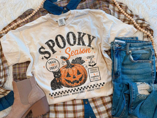 Ivory Spooky Season Tee