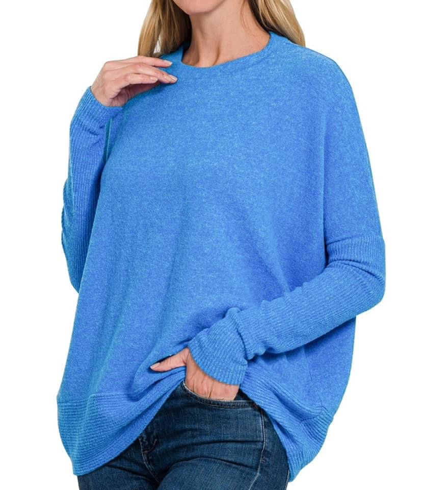 Ribbed Dolman Sleeve