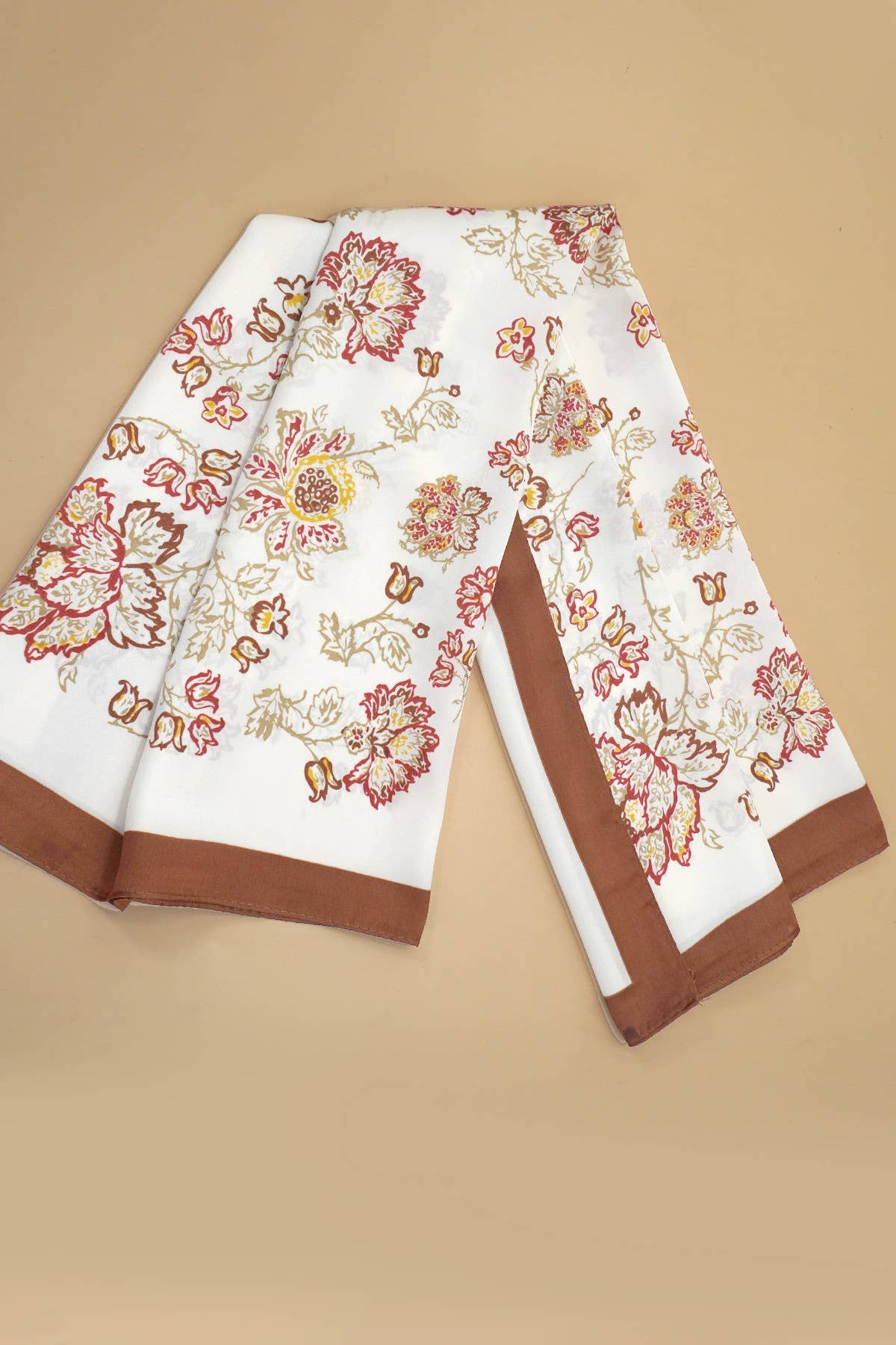 LARGE FLORAL PRINT BANDANA SCARF | 40SC699