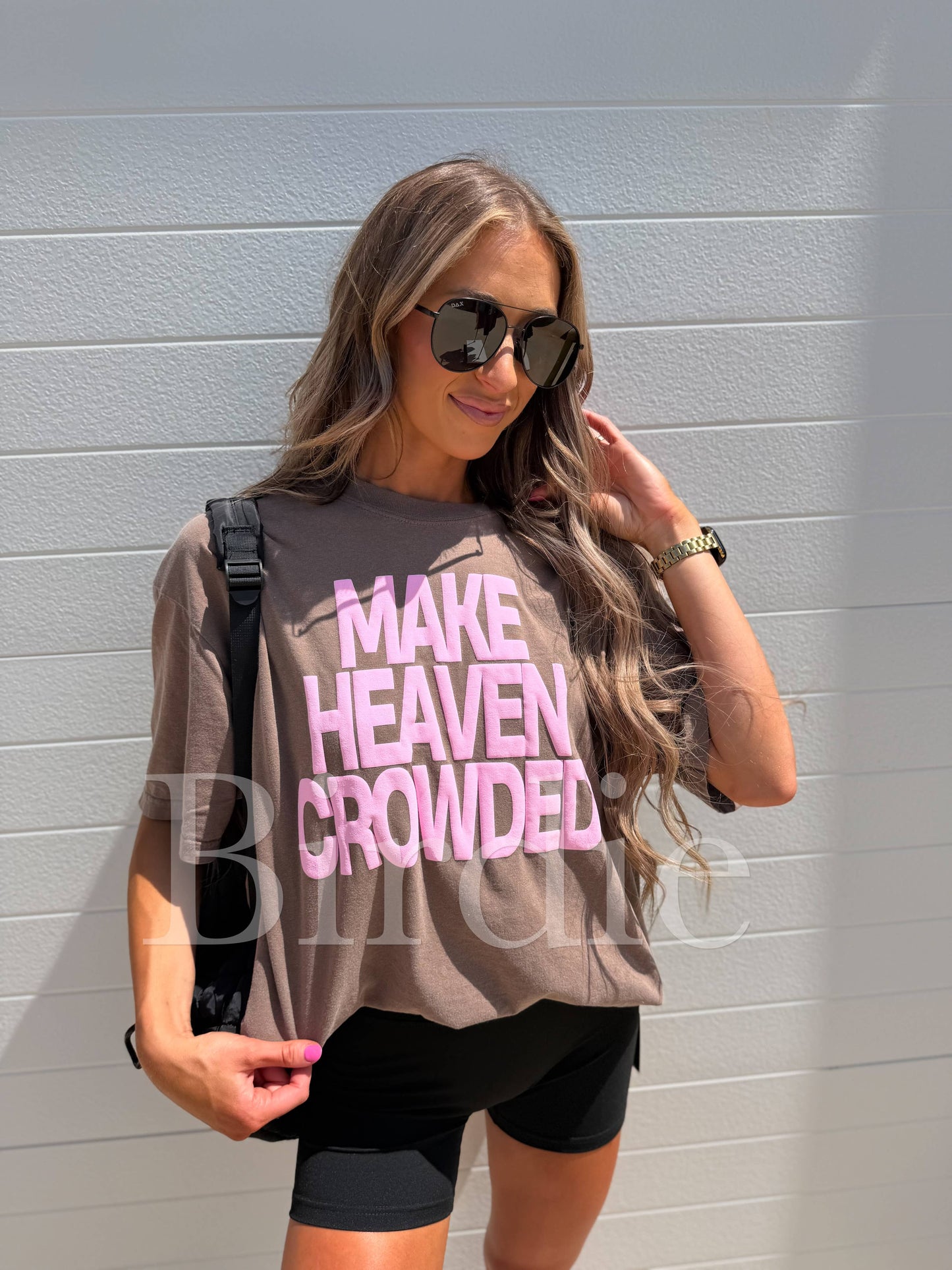 Make Heaven Crowded Graphic Tee - Espresso