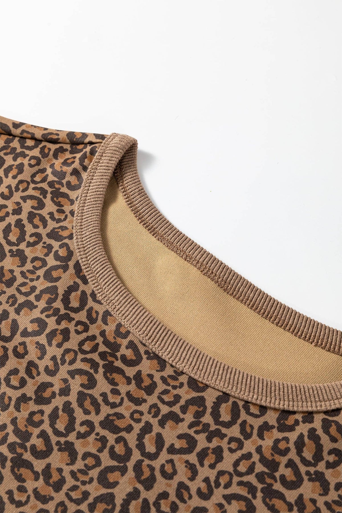 Leopard Crew Neck T Shirt