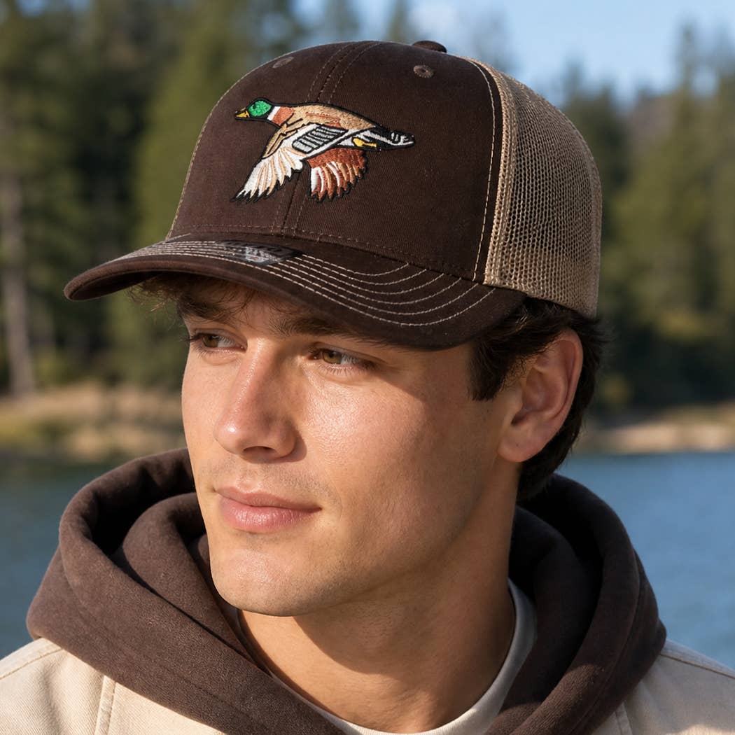 Mallard Duck Embroidered Trucker Hat