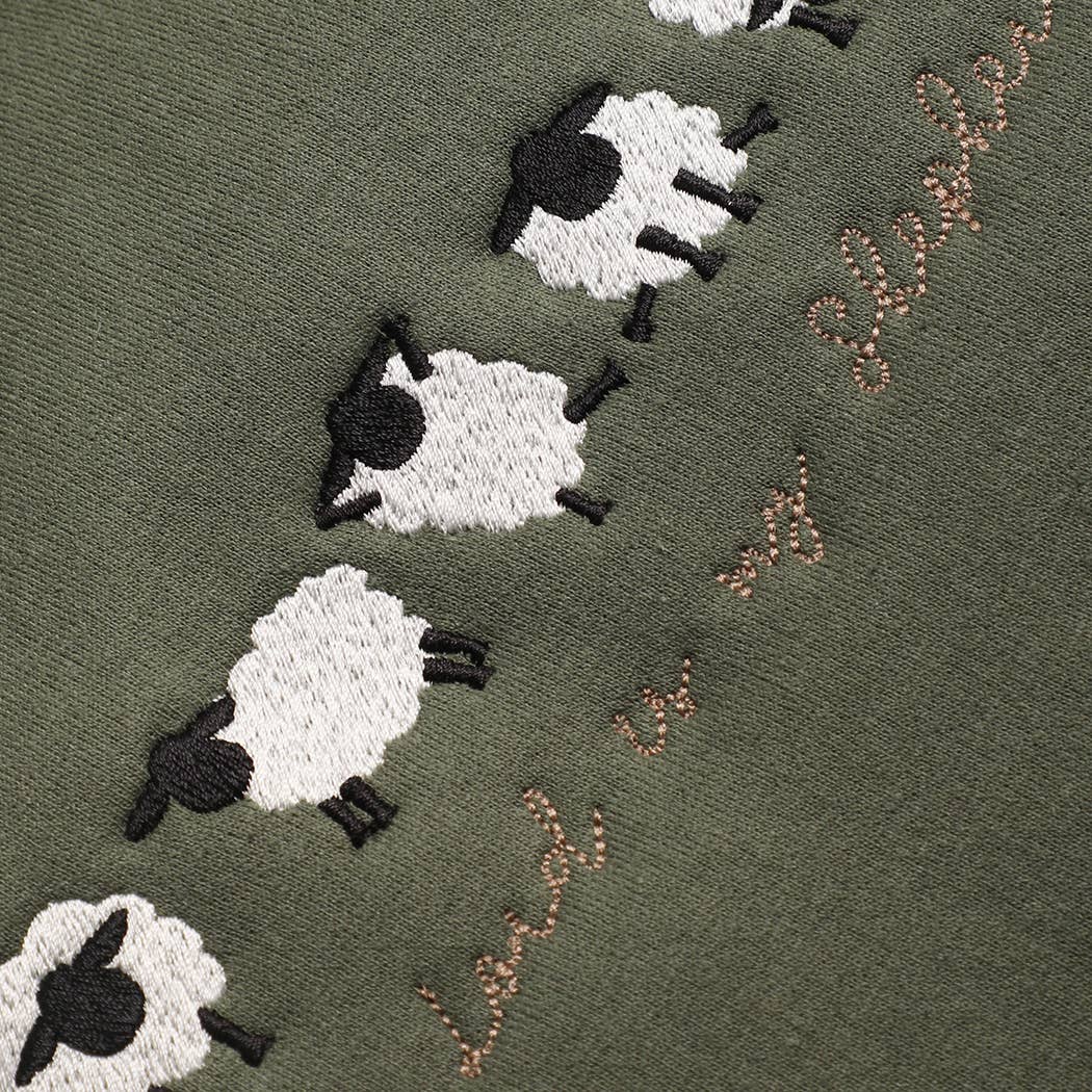 The Lord Is My Shepherd Embroidered Heavyweight Sweatshirt