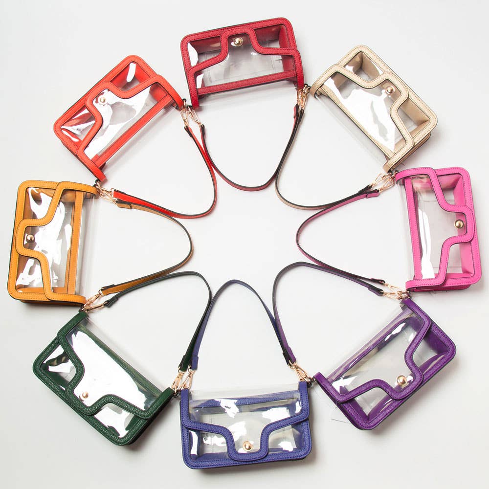 Clear Stadium Rectangle Shoulder Bag