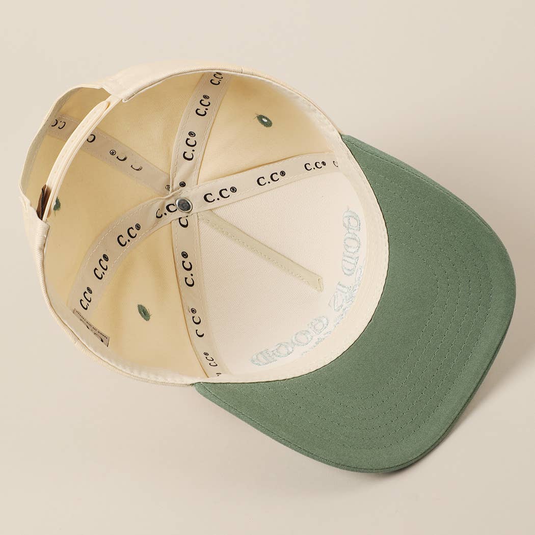 God Is Good All The Time Embroidery Trucker Hat