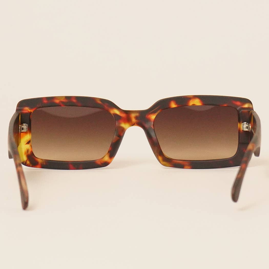 Acetate Rectangle Fashion Sunglasses