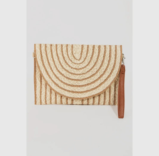 Straw Clutch/Crossbody Purse