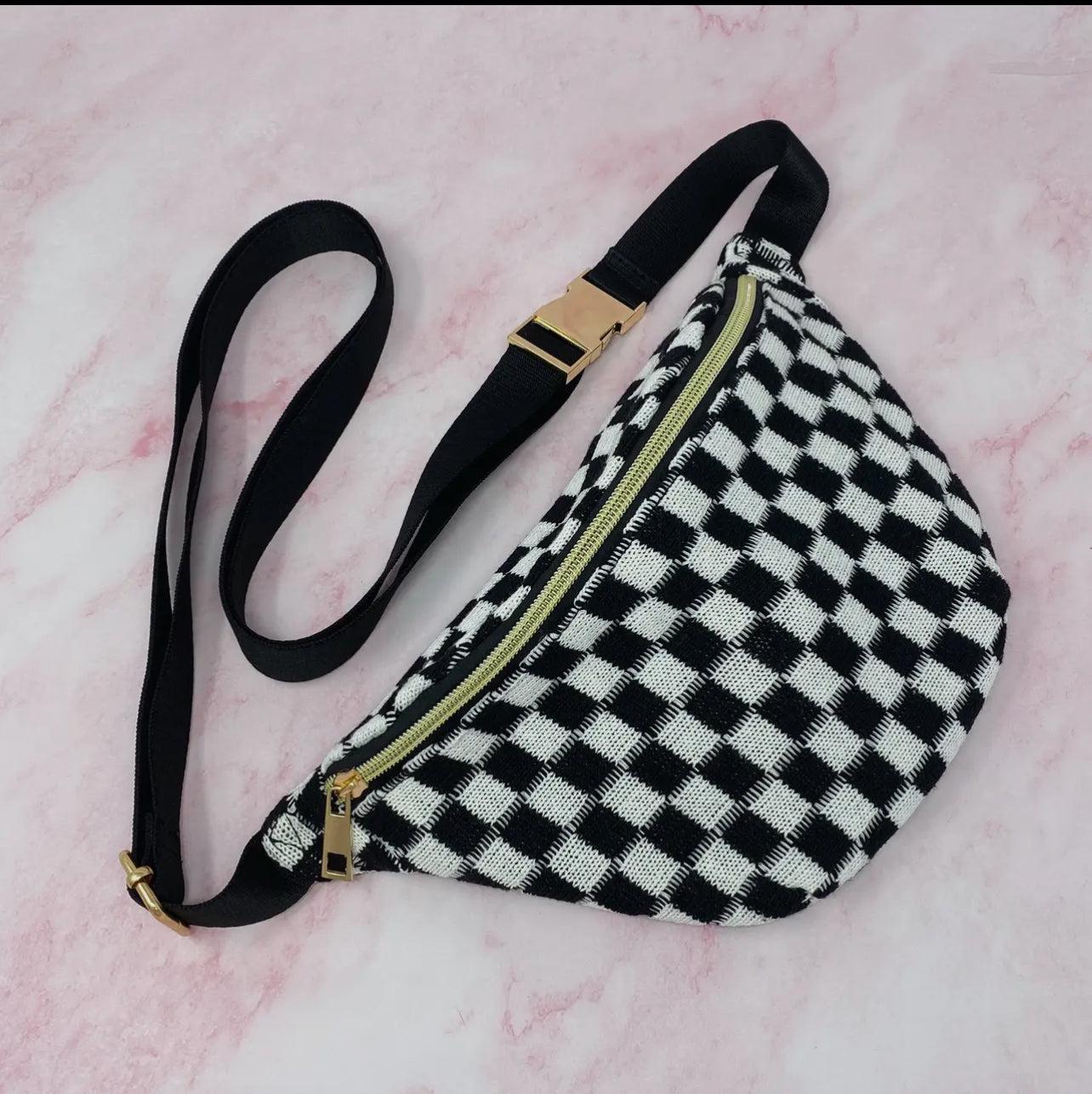 Checkered Crossbody Bag