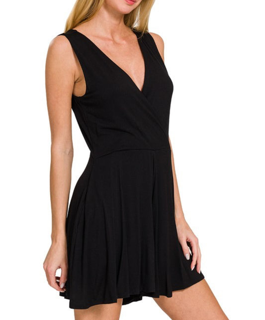 Black Tank Romper