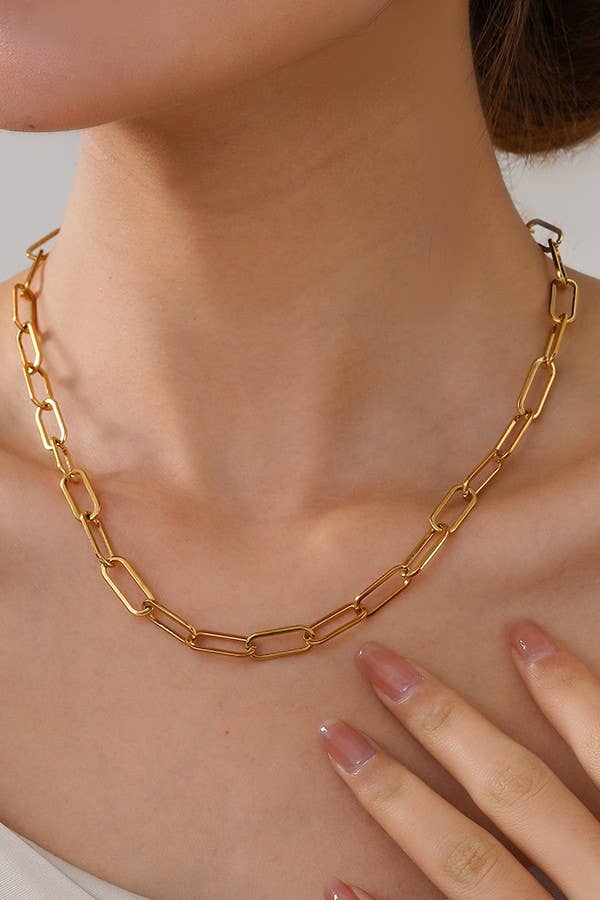 STAINLESS STEEL SNAKE NECKLACE
