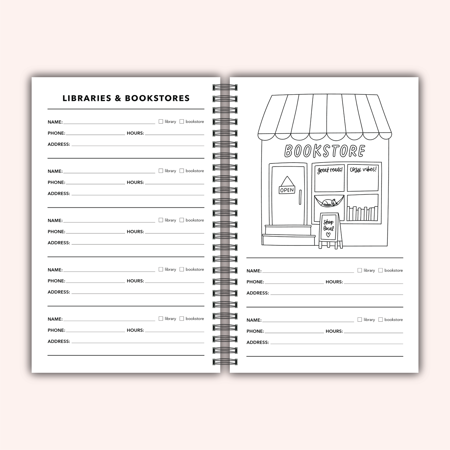 Read More Books Reading Log Journal | Book Review Tracker